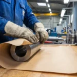 VCI Plain kraft paper sedang diaplikasikan